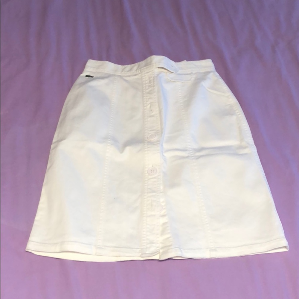 Lacoste button down skirt
